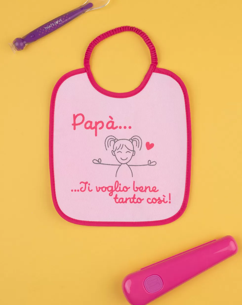 Bavaglino Spugna Bimba Rosa-Prenatal Store