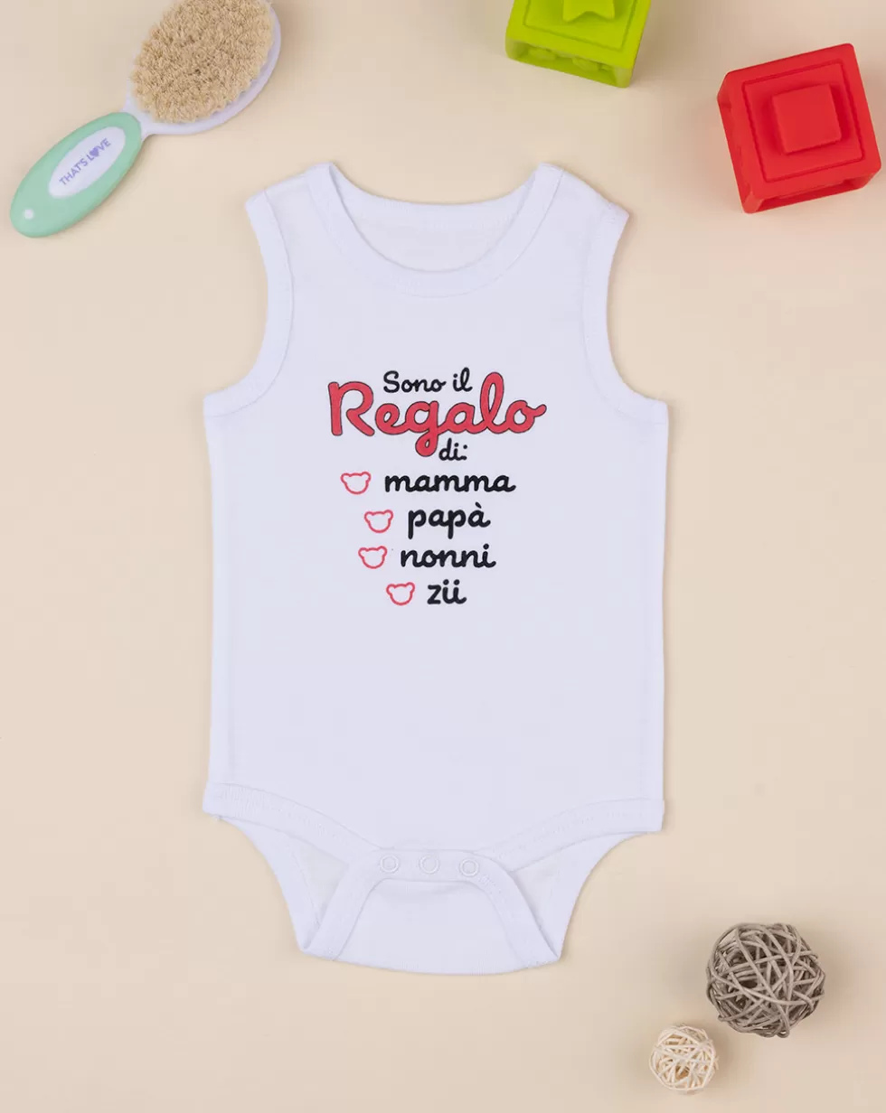 Body Intimo Spalla Larga Unisex Con Stampa-Prenatal Discount