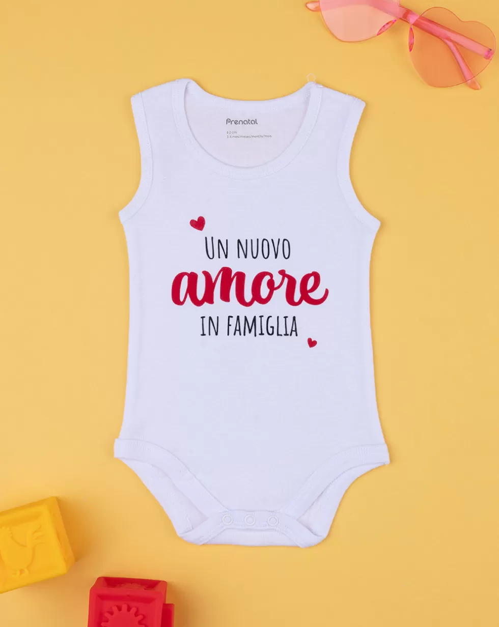 Body Neonatoin Cotone Con Stampa-Prenatal Cheap