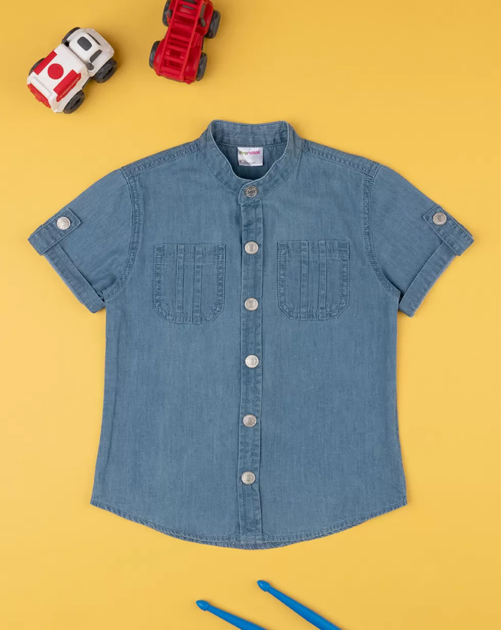 Camicia Chambry Bimbo Denim-Prenatal Sale