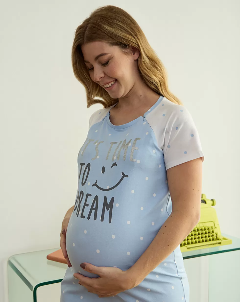 Camicia Da Notte Allattamento Premaman It’S Time To Dream-Prenatal Hot