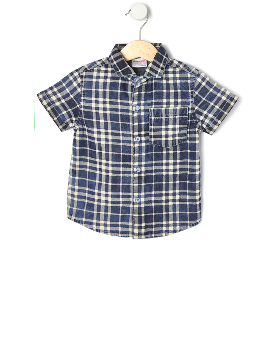 Camicia Mezza Manica In Chambray-Prenatal Outlet