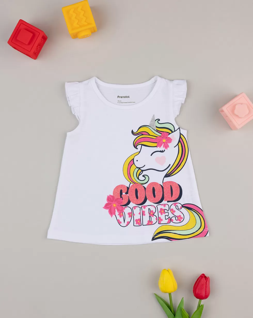 Canotta Bimba Panna "Unicorno”-Prenatal Cheap