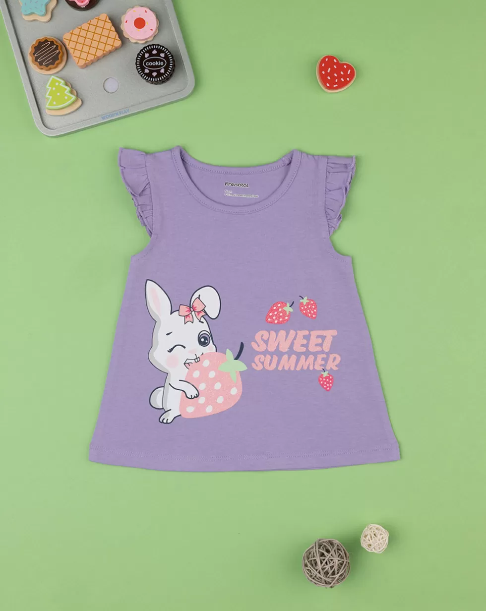 Canotta Bimba Viola "Sweet Summer”-Prenatal Best Sale