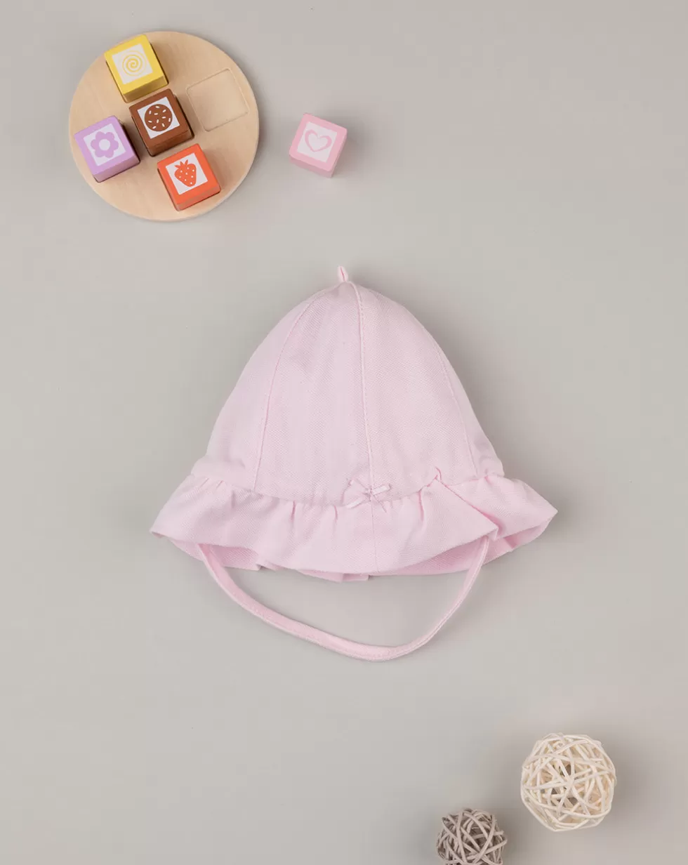 Cappello In Piquet Con Fiocchi-Prenatal Outlet