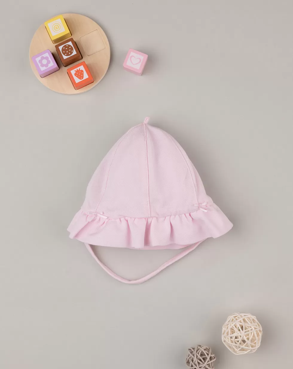 Cappello In Piquet Con Fiocchi-Prenatal Outlet