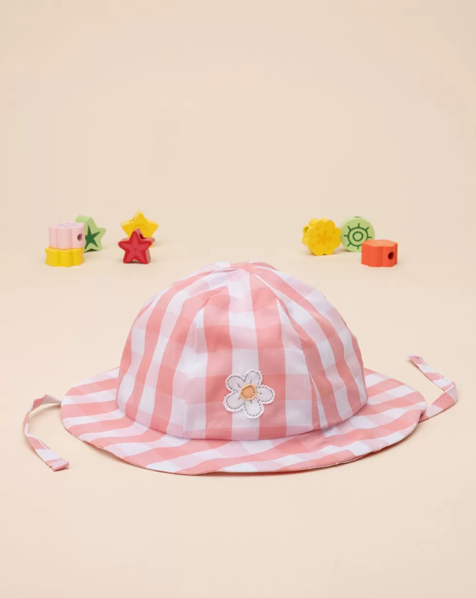 Cappello Neonata In Popeline Vichy-Prenatal Online