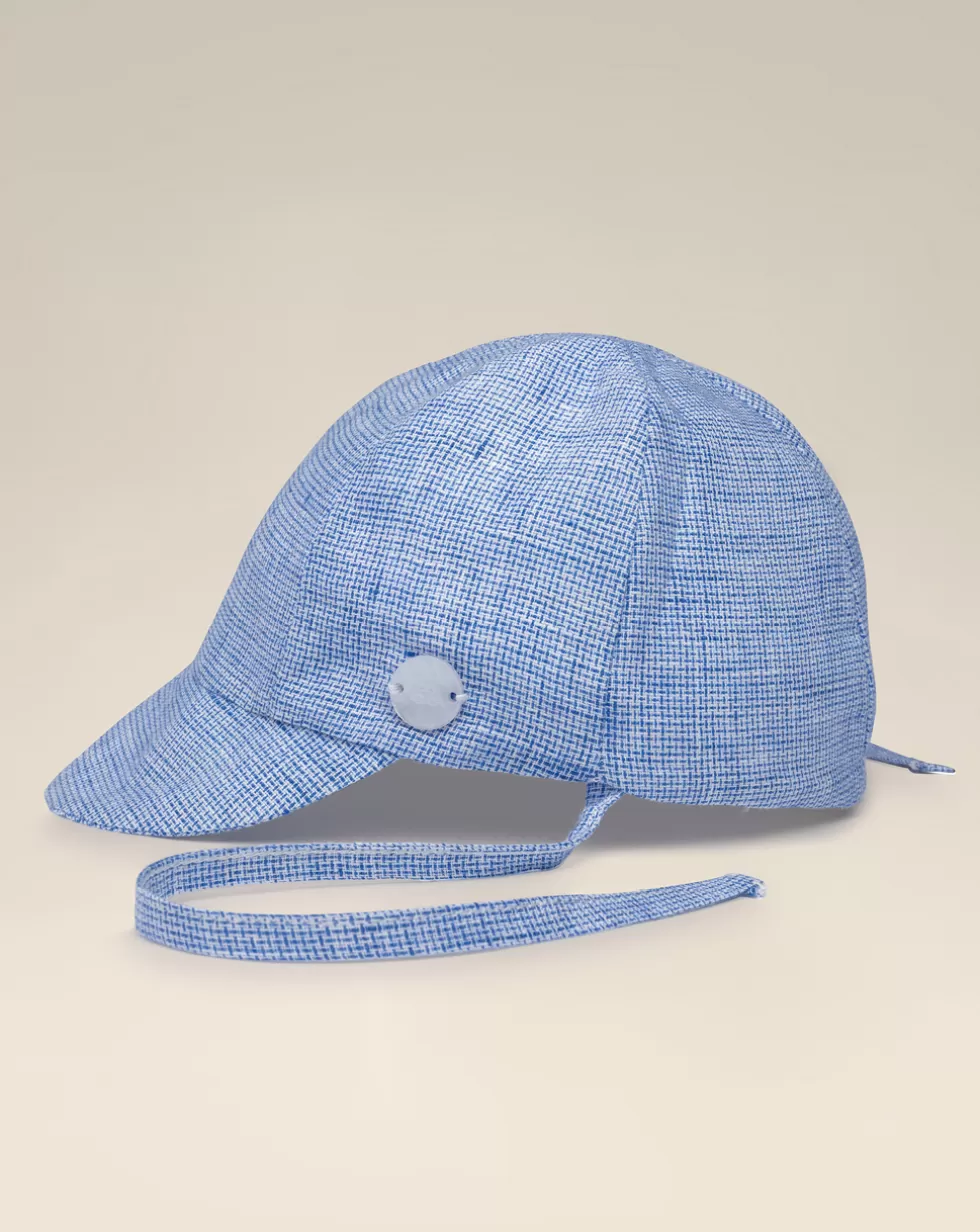 Cappello Per Neonato Con Visiera In Lino-Prenatal New