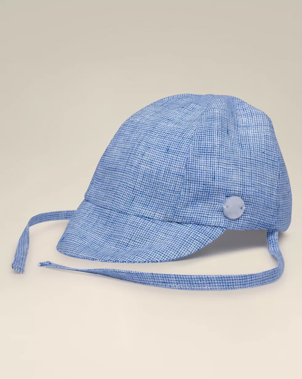 Cappello Per Neonato Con Visiera In Lino-Prenatal New