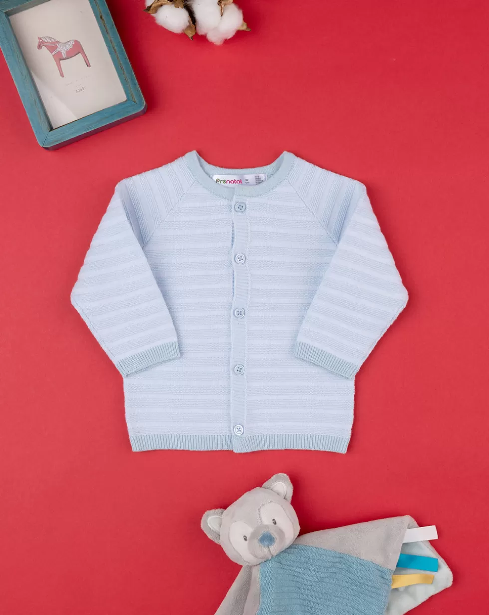 Cardigan Tricot Bimbo Azzurro-Prenatal Store