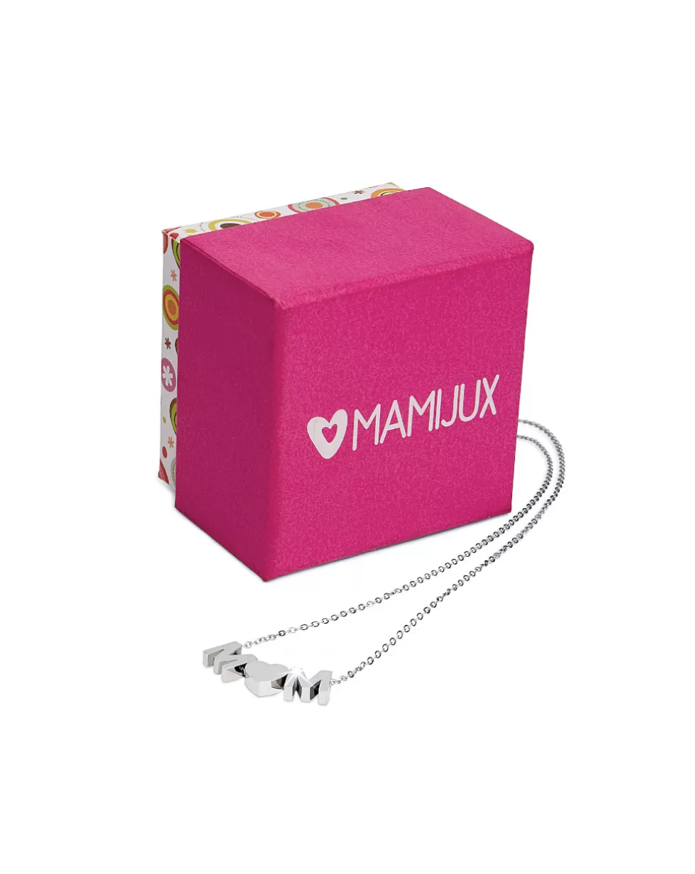 Collana Girocollo Con Lettere "Mom”-Mamijux Cheap