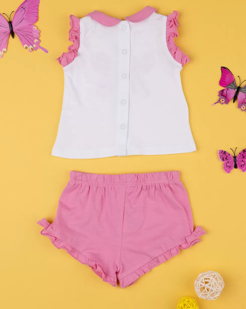 Completo Bimba Farfalla Canotte + Shorts-Prenatal Online