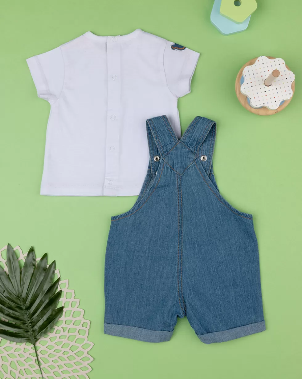 Completo Denim Bimbo Salopette-Prenatal Clearance