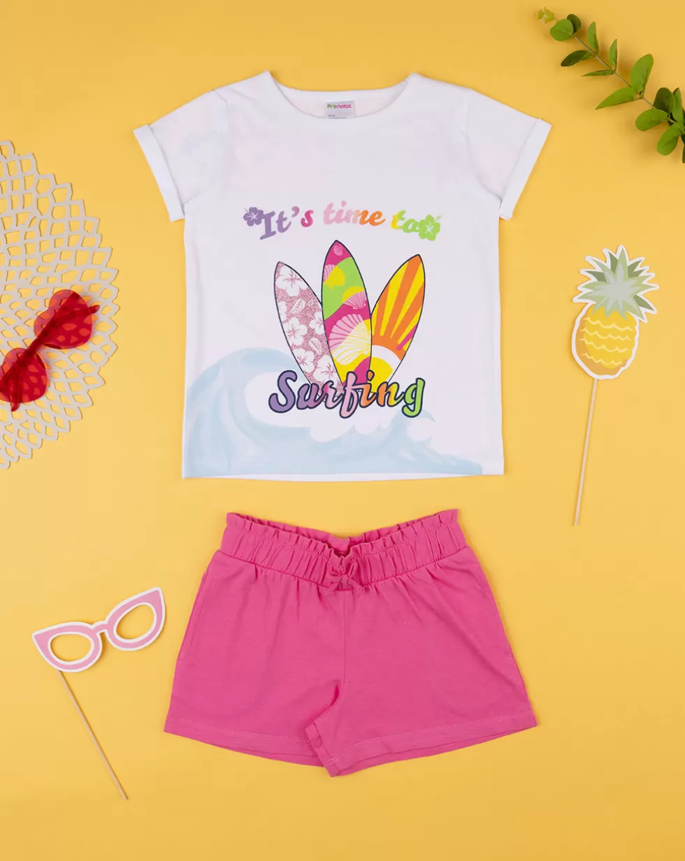 Completo Estivo Bambina T-Shirt + Shorts-Prenatal Best