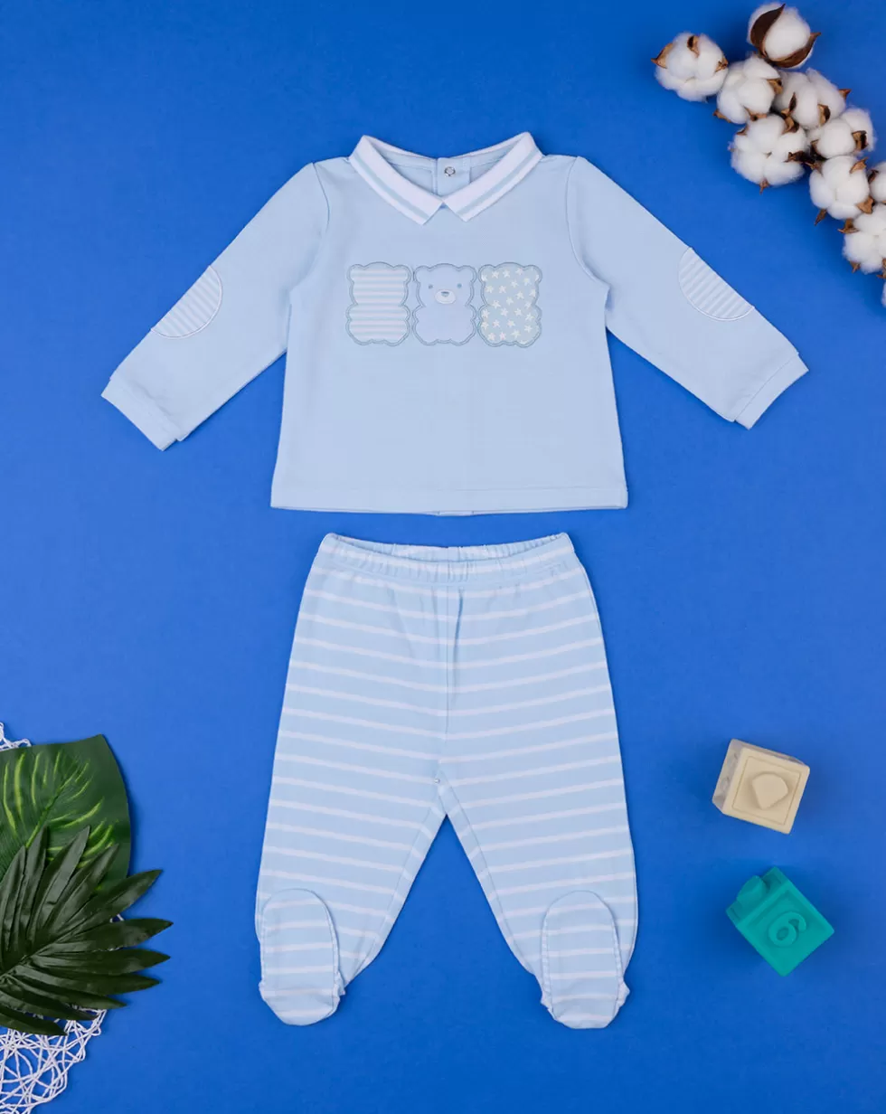 Completo Neonato Knit Piquet Con Ghetta-Prenatal Best Sale