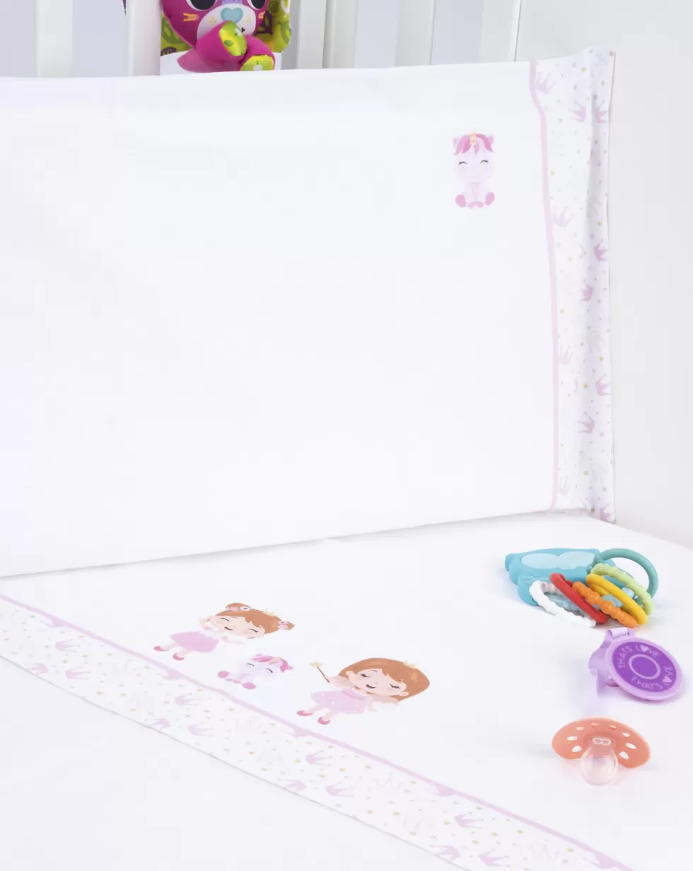 Completo Universale Lettino 3 Pz Girl "Principesse”-Prenatal Outlet