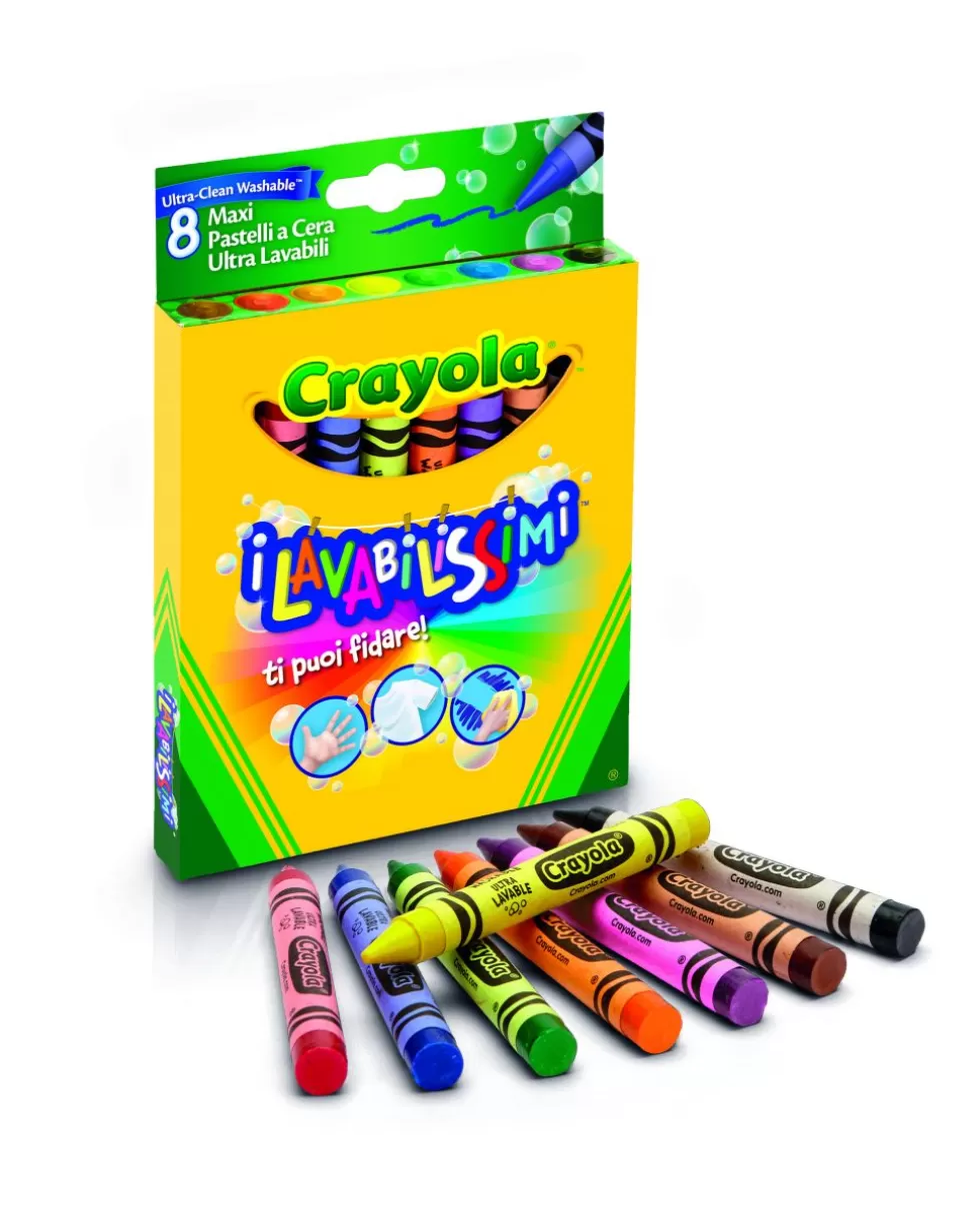 - 8 Maxi Pastelli A Cera Lavabili-Crayola Online