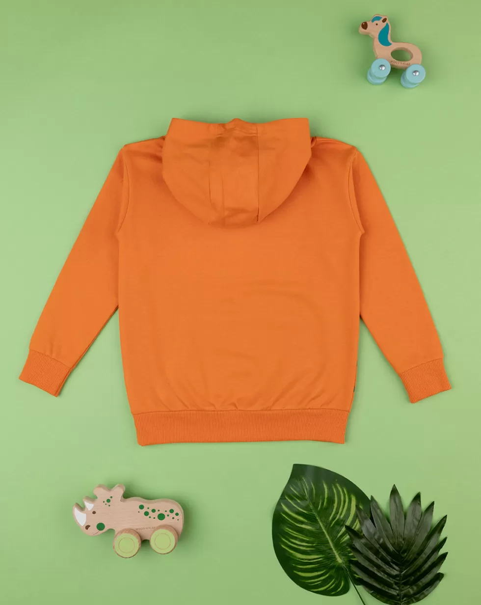 Felpa Bimbo Orange "Dino”-Prenatal Best Sale