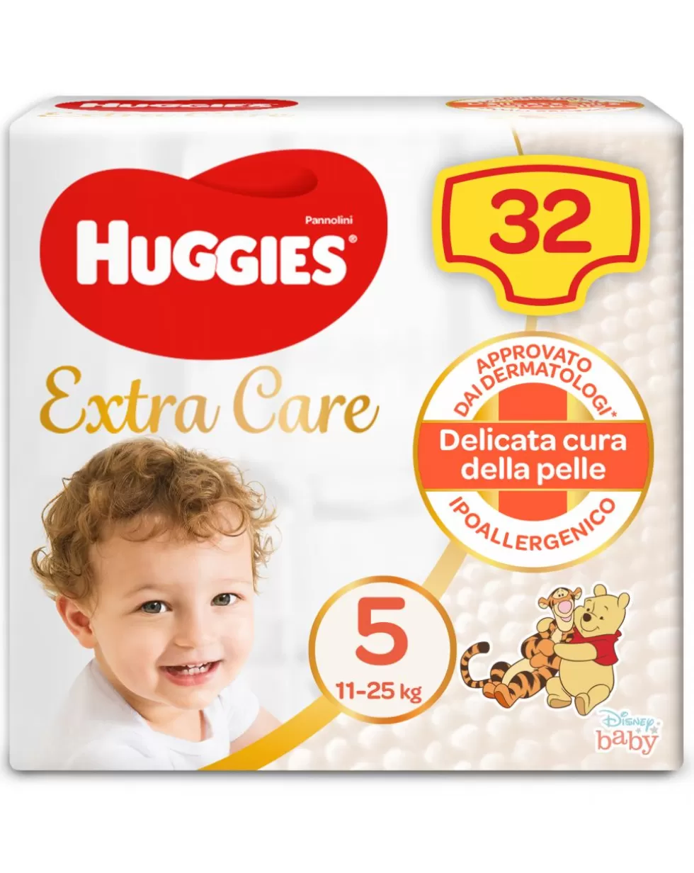 Pannolini Extra Care Grande Tg. 5 (11-25 Kg) - 32 Pezzi-Huggies Cheap