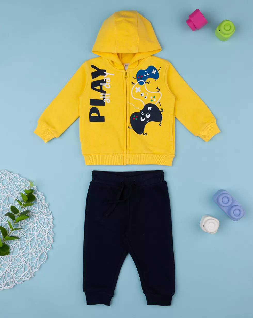 Jogging Basico Bimbo Giallo E Blu-Prenatal Best