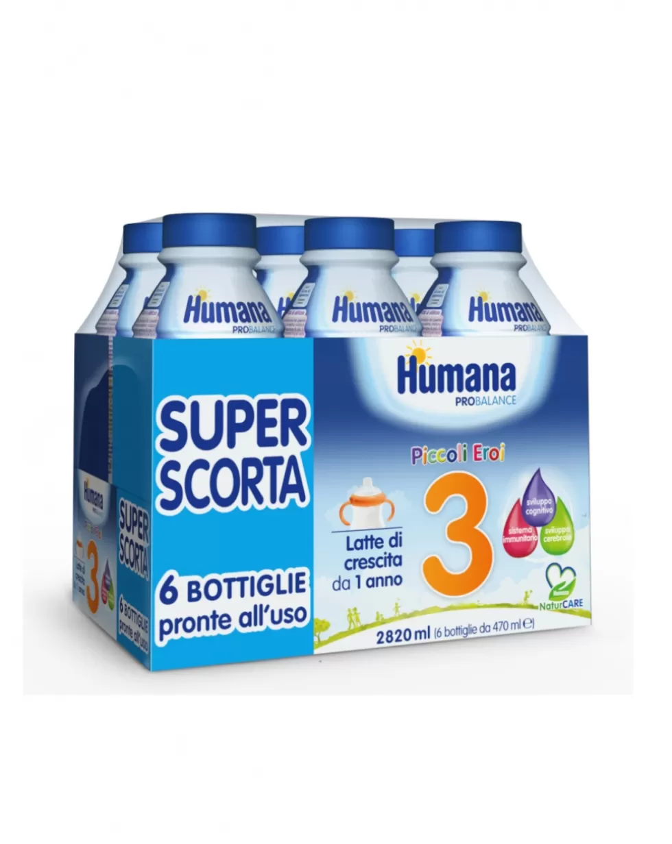 Latte 3 Liquido 6X470Ml-Humana Hot