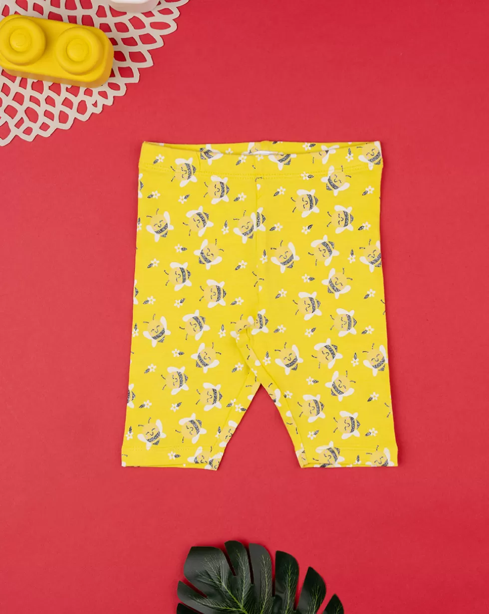 Legging Bimba Giallo "Api”-Prenatal Shop