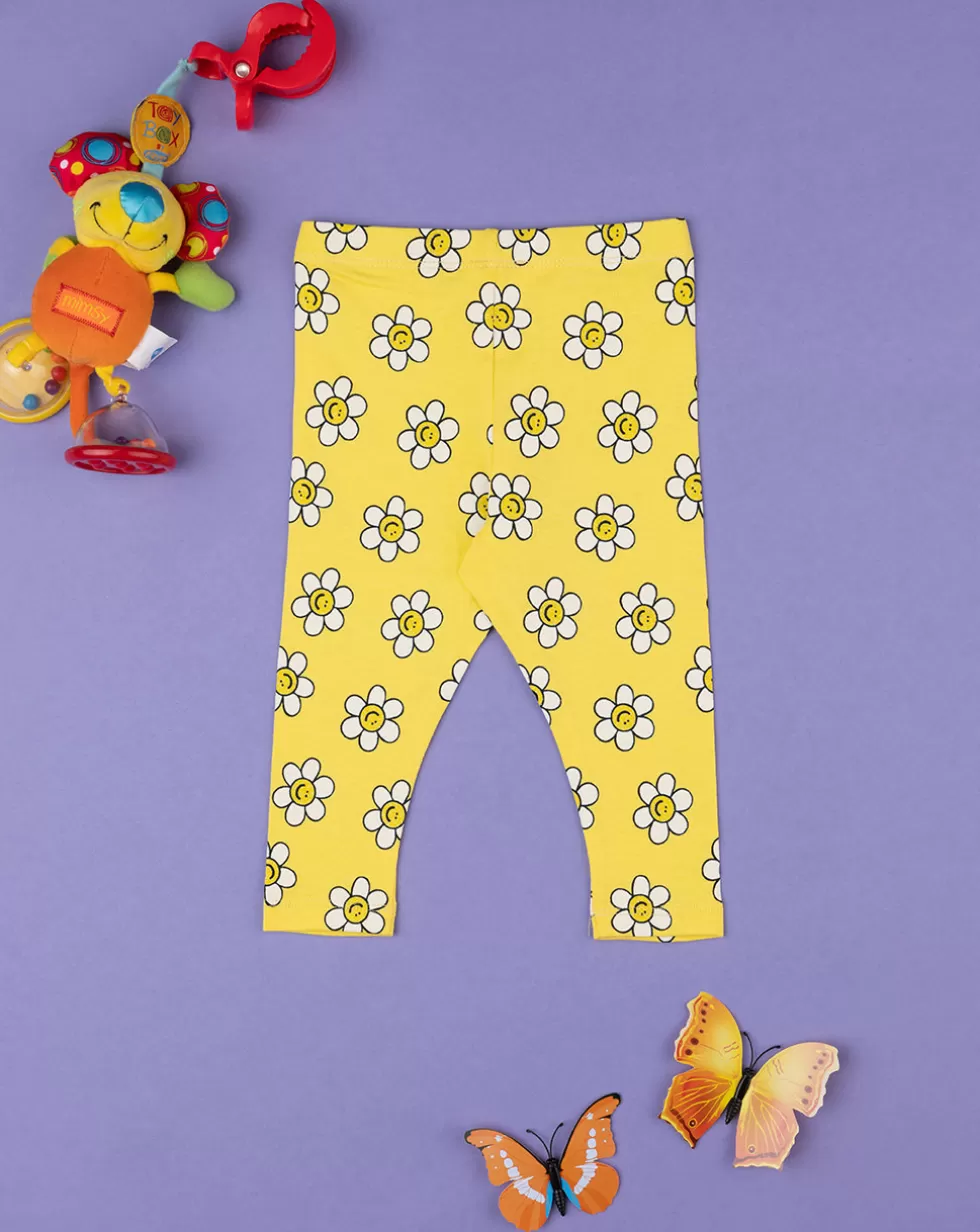 Legging Jersey Bimba "Margherite” Giallo-Prenatal Hot