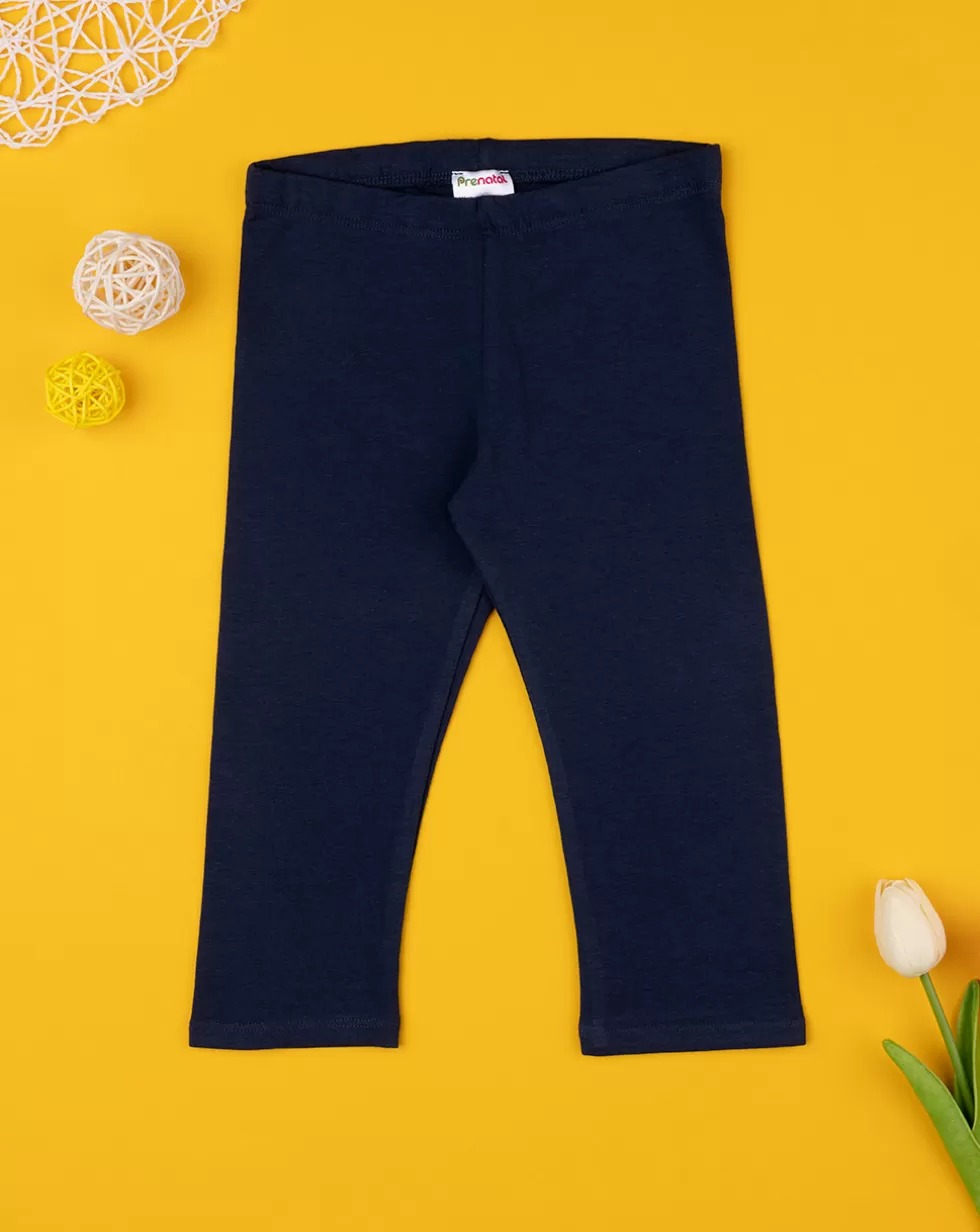 Leggings Bambina Blu Scuro Basic-Prenatal Hot