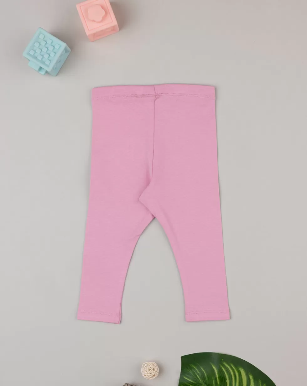 Leggings Bimba Rosa Con Stampa-Prenatal Shop