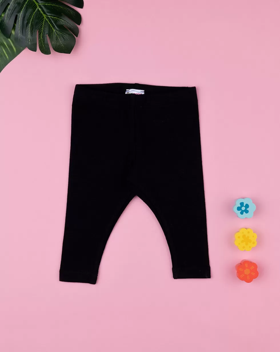 Leggings Lunghi Neri Bimba-Prenatal Hot