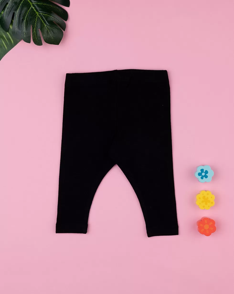 Leggings Lunghi Neri Bimba-Prenatal Hot