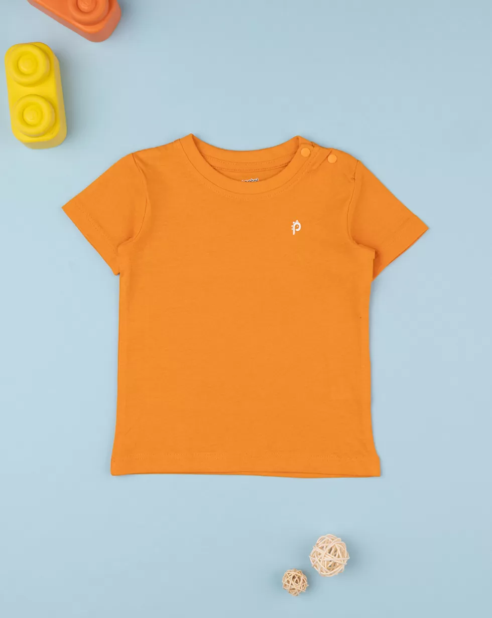 Maglia Arancione Mezza Manica Bimbo-Prenatal Outlet