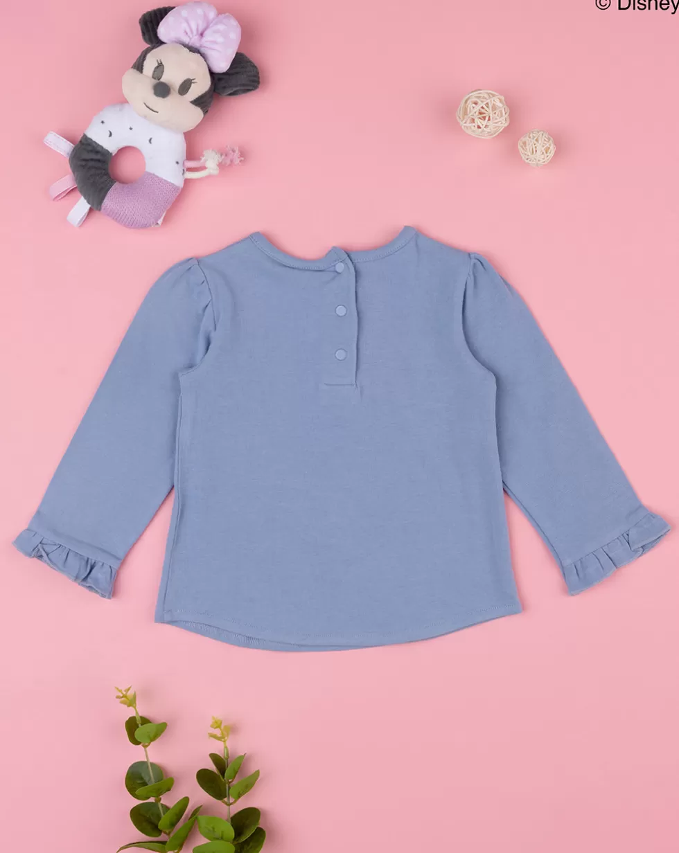 Maglia Bimba "Minnie” Blu Organic Cotton-Prenatal Outlet