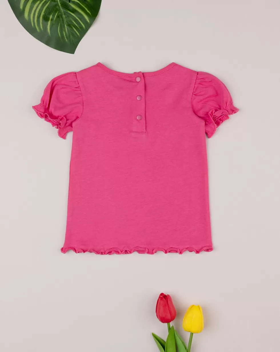 Maglia Fucsia Bimba Maniche Corte-Prenatal Outlet