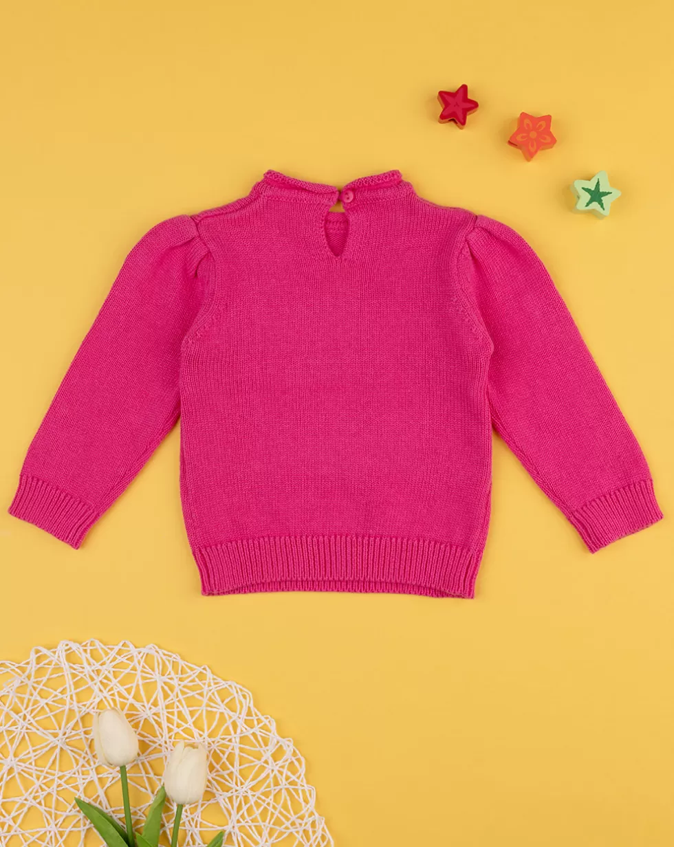 Maglia Tricot Bimba Rosa-Prenatal Hot