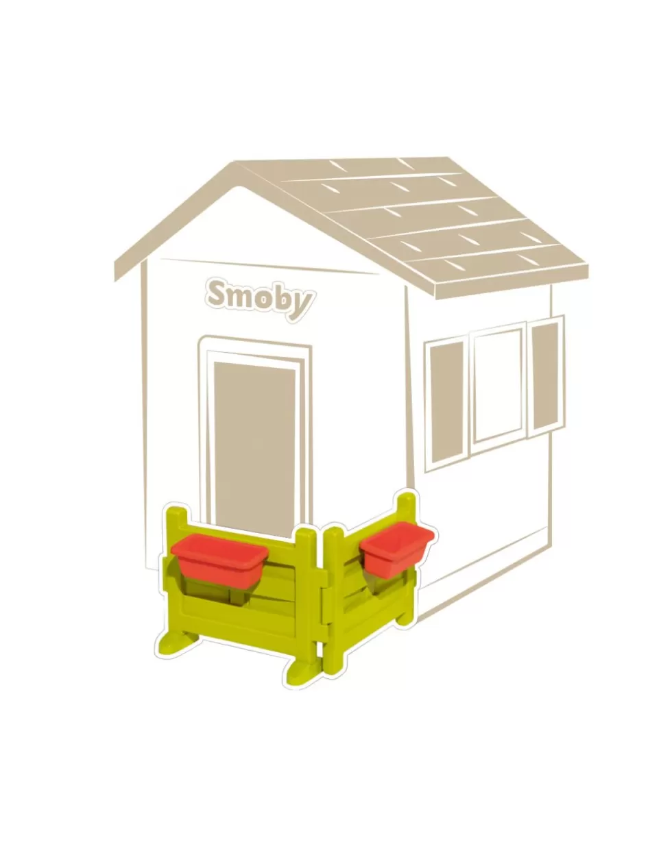 Modulo Steccato Con Fioriere Per Casette --Smoby Online