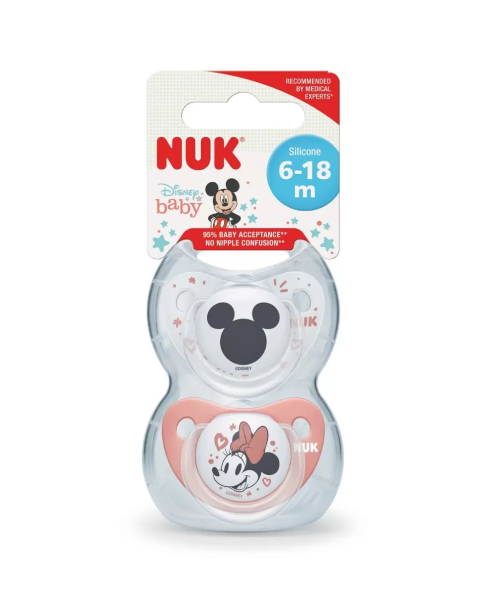 Succhietto Tl Disney Minnie_Red_Silicone 6-18 2Pz-Nuk Best Sale