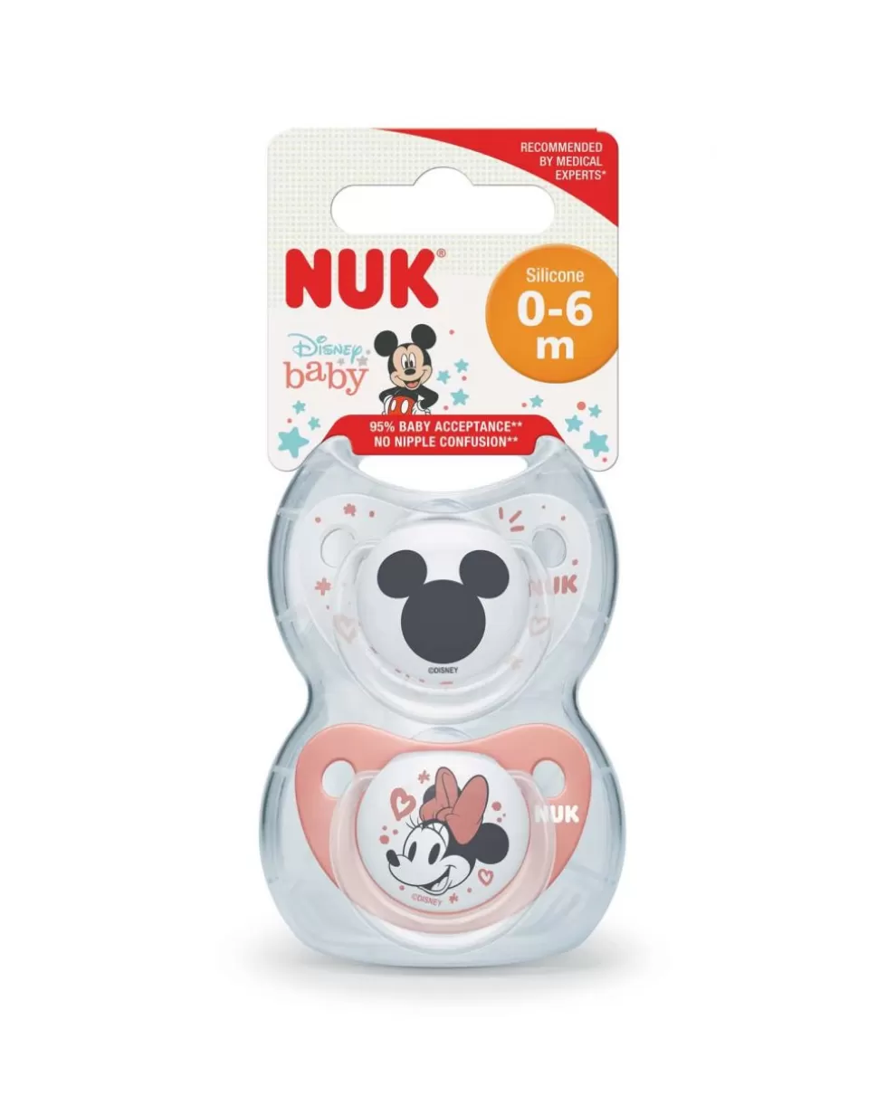 Succhietto Tl Disney Minnie_Red_Silicone 0-6 2Pz-Nuk Sale