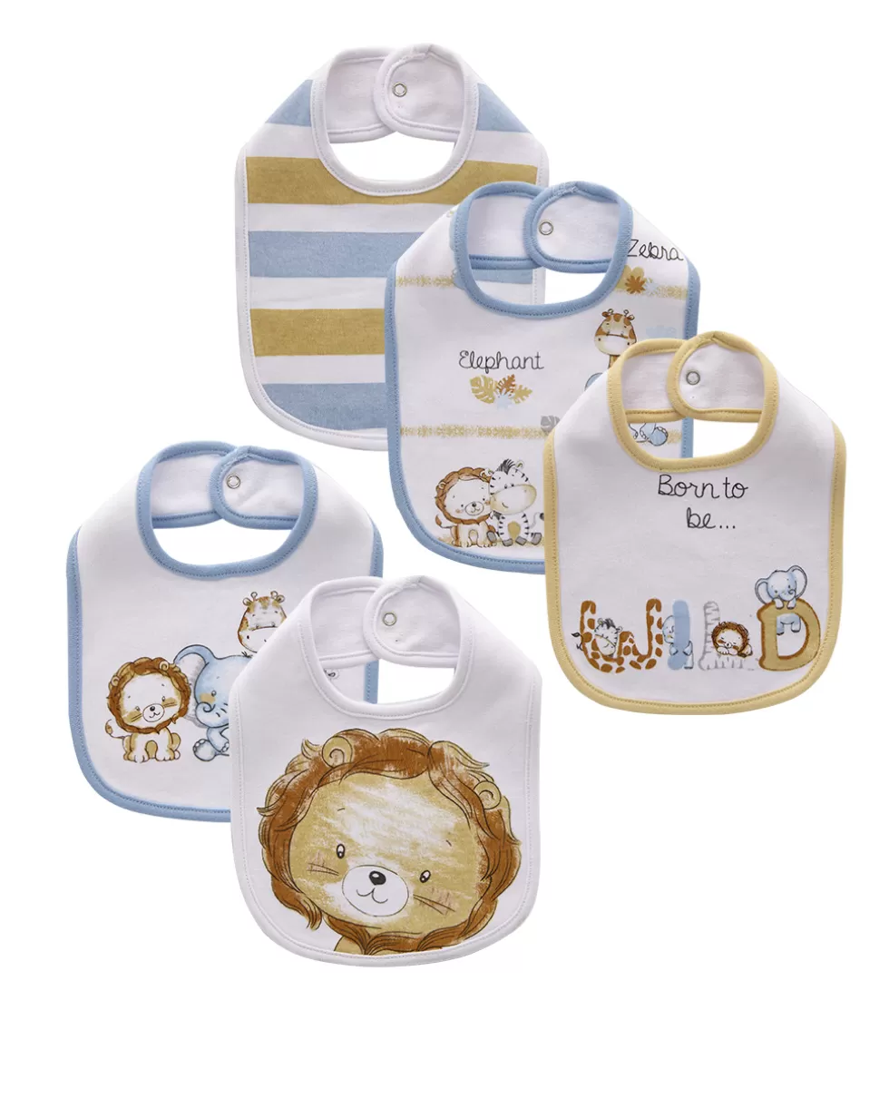 Pack 5 Bavaglini Con Stampa-Prenatal Outlet