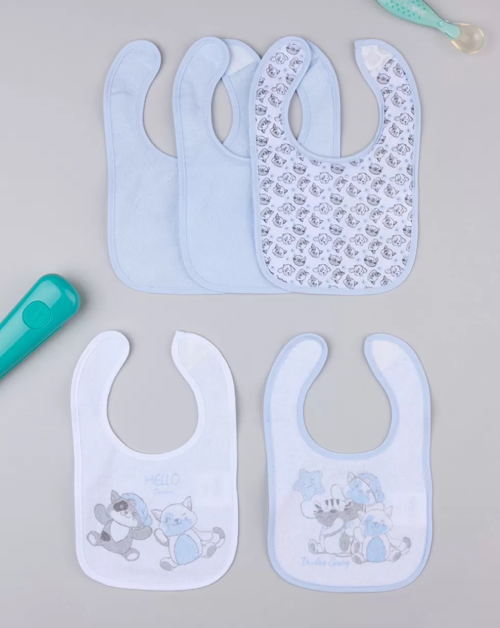 Pack 5 Bavaglini Plastificati-Prenatal Shop