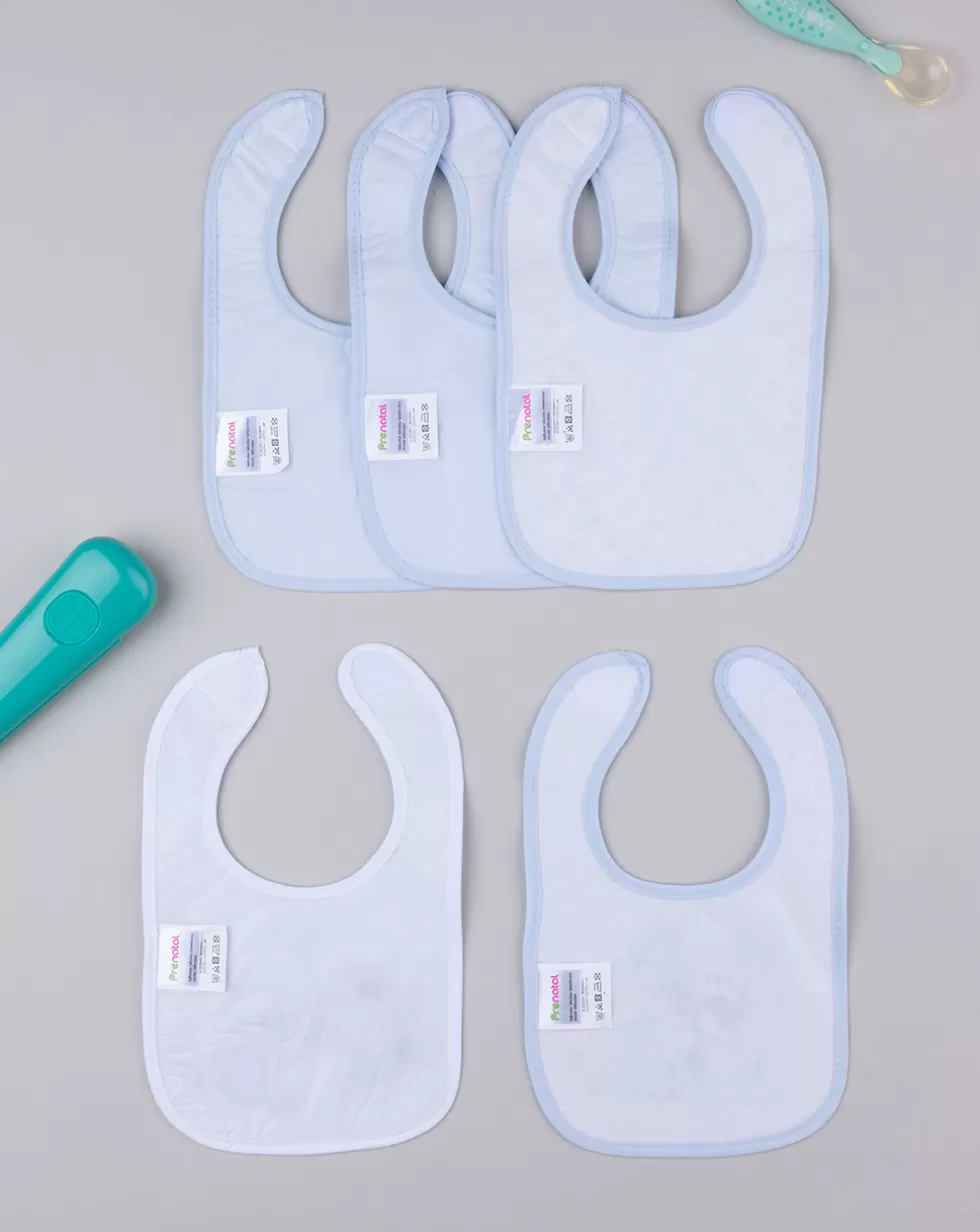 Pack 5 Bavaglini Plastificati-Prenatal Shop