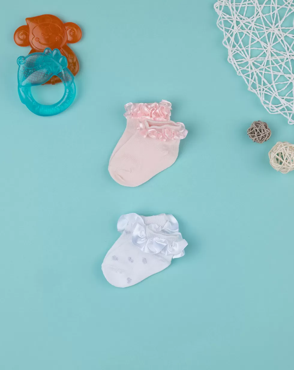 Pack 2 Calze Bimba Rosa-Prenatal Sale