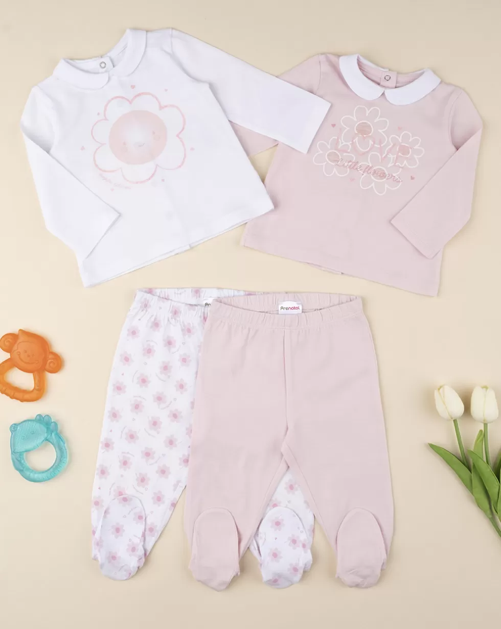 Pack 2 Completi Girl "Fiori”-Prenatal Fashion