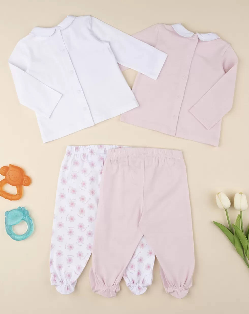 Pack 2 Completi Girl "Fiori”-Prenatal Fashion