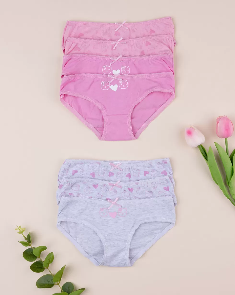 Pack 7 Slip Bambina Stampati-Prenatal Hot