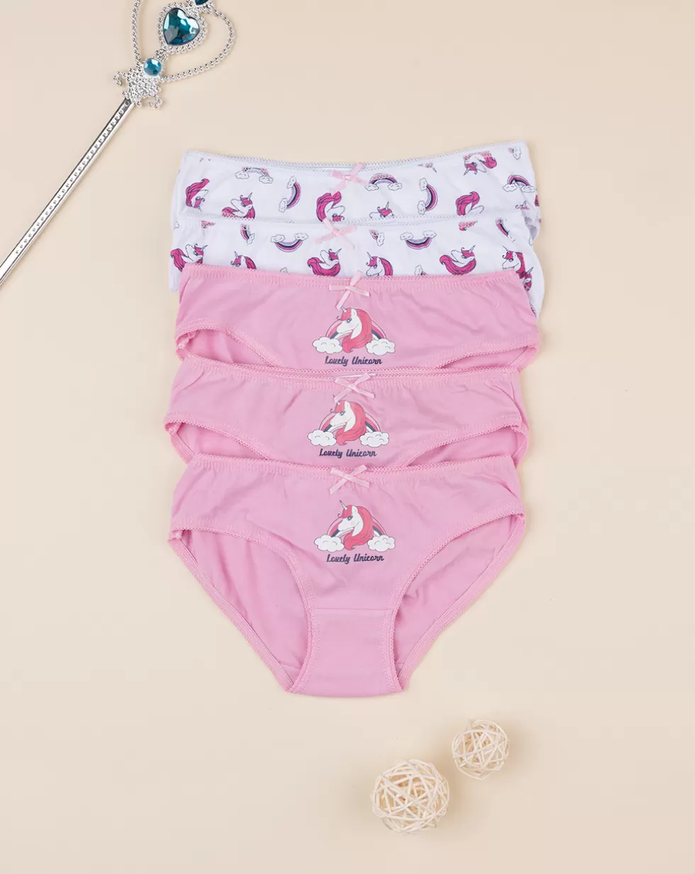 Pack 5 Slip Bambina Unicorni-Prenatal Best