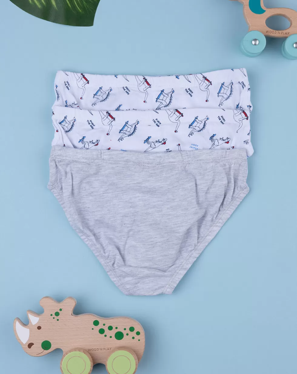 Pack 3 Slip Bambino "Dinosauri”-Prenatal Outlet