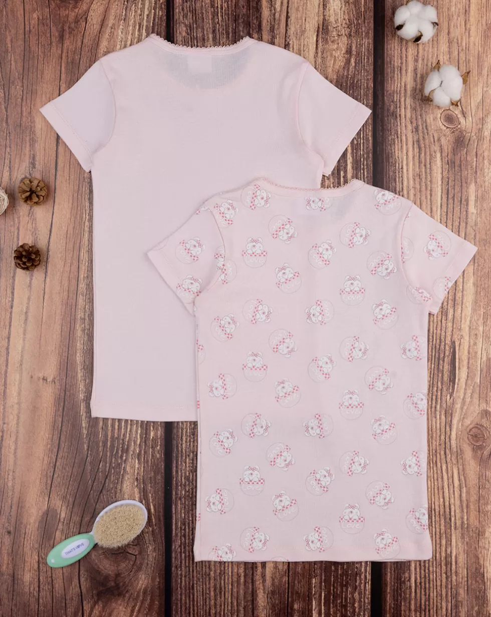 Pack 2 T-Shirt Costina Bimba Rosa-Prenatal New