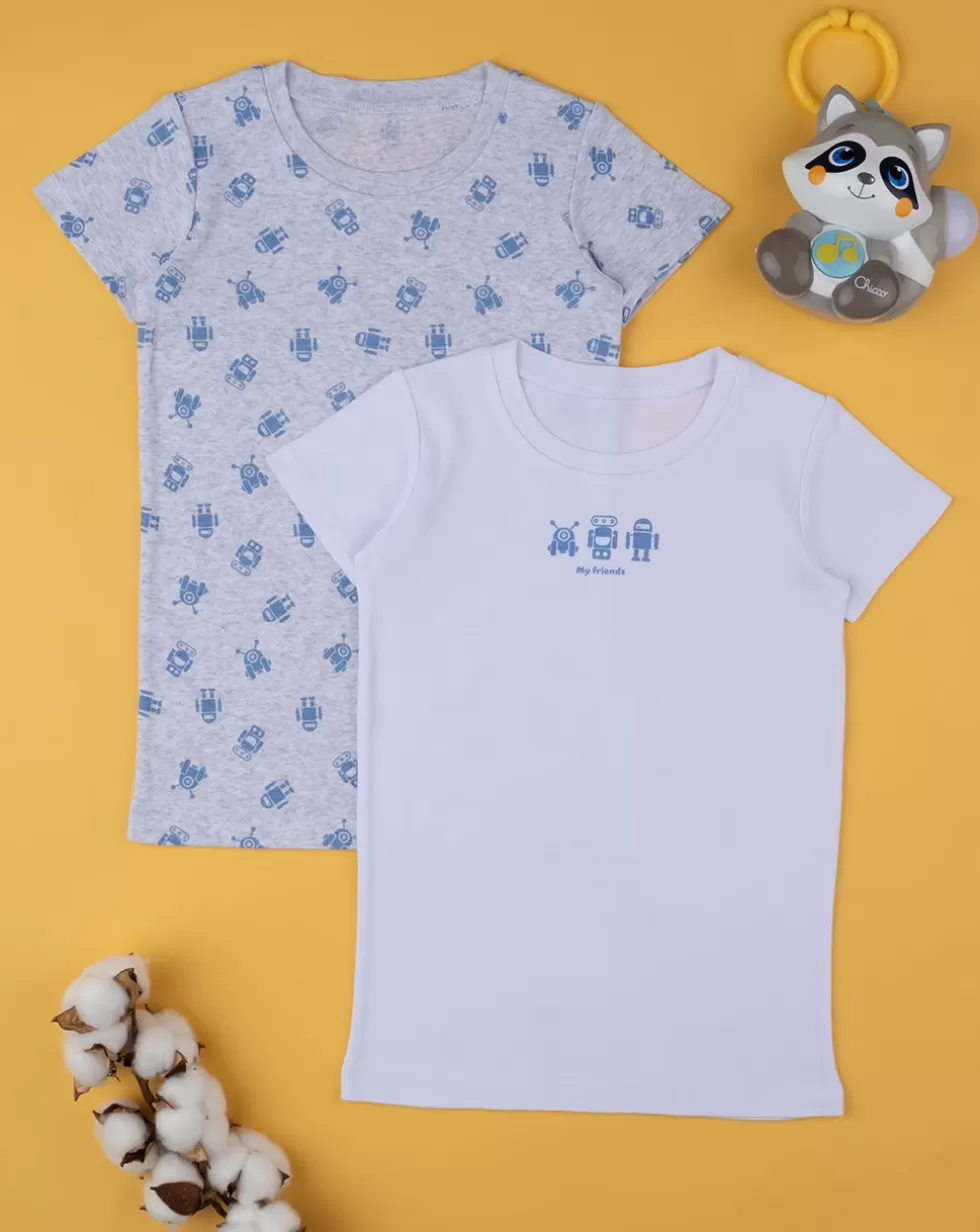 Pack 2 T-Shirt Intime Boy "Robot”-Prenatal Best