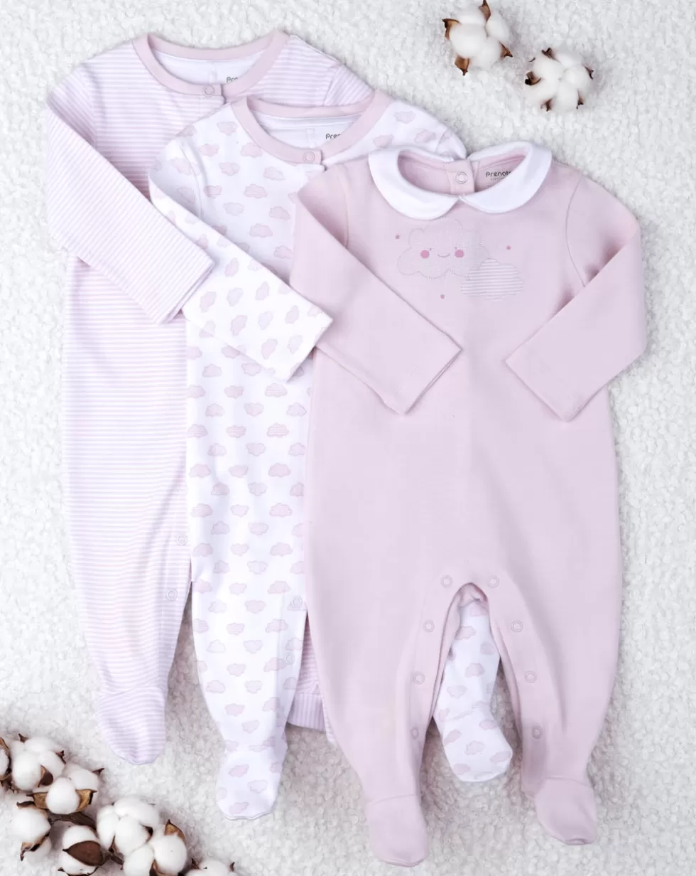 Pack 3 Tutine Bimba "Rosa”-Prenatal Cheap